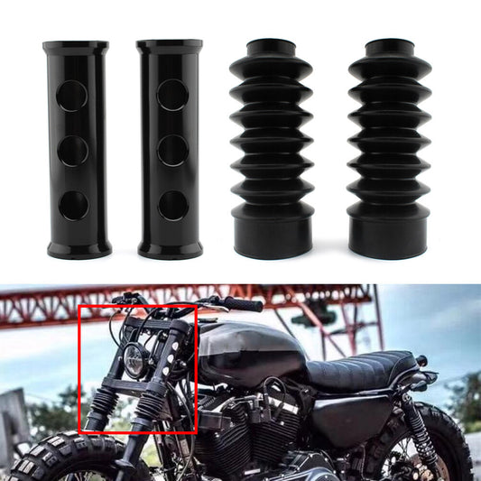 Front Fork Shock Absorber Cover Pipe Cover Fit for Harley Sportster 883 1200 00-21