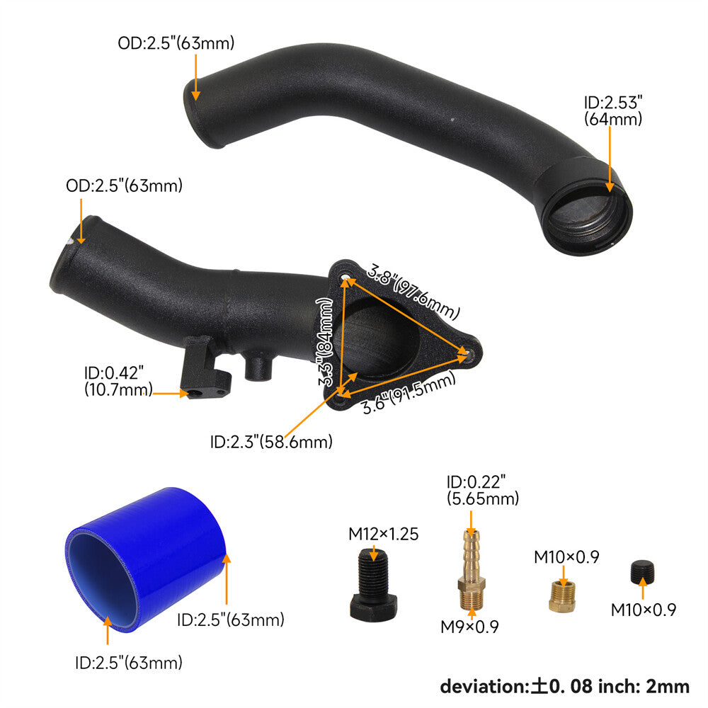 Intercooler Intake Charge Pipe for BMW B58 M240i 440i 340i GT xDrive 540i Blue