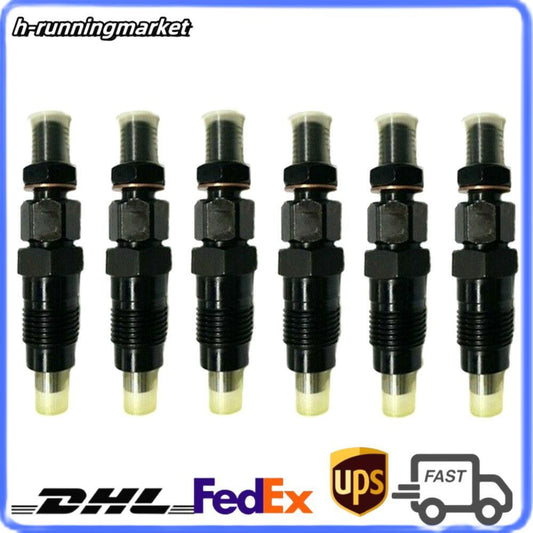 6x Diesel Fuel Injector Set 23600-19075 for Toyota for Land Cruiser HZJ105 1998-2007