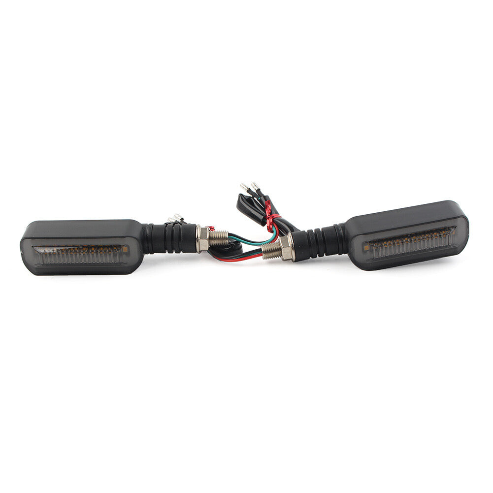 2pcs M10 LED Turn Signal Flasher Blinker Brake Stop Tail Light DRL Lamp