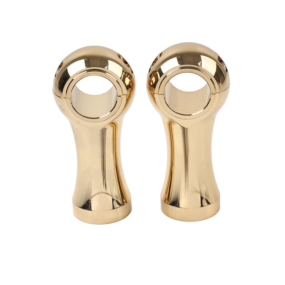1-1/4 Handlebar Riser Clamp Mount Kit 4inch Gold for Harley Dyna Softail