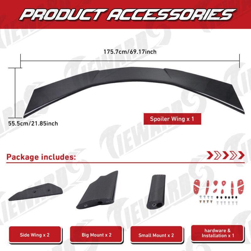 Carbon fiber trunk high-wing boiler suitable for Chevrolet 20-24 for Corvette C8