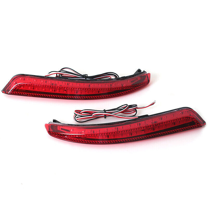 Pair for Nissan Almera Bluebird Sylphy 2009-11 Rear Bumper Reflector Brake Light