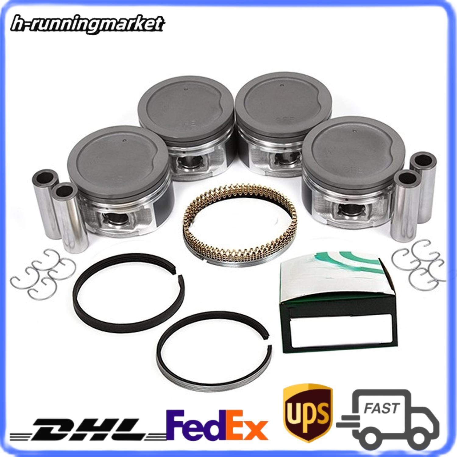 4pcs Engine Piston Set For 1994-2004 for Toyota 4Runner T100 Tacoma 2.7L DOHC 3RZFE