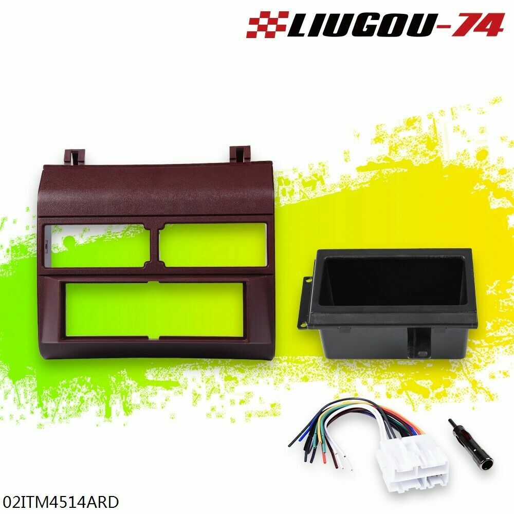 Car stereo radio molded red dashboard pocket border fits for Chevrolet for GMC truck 1988-1994