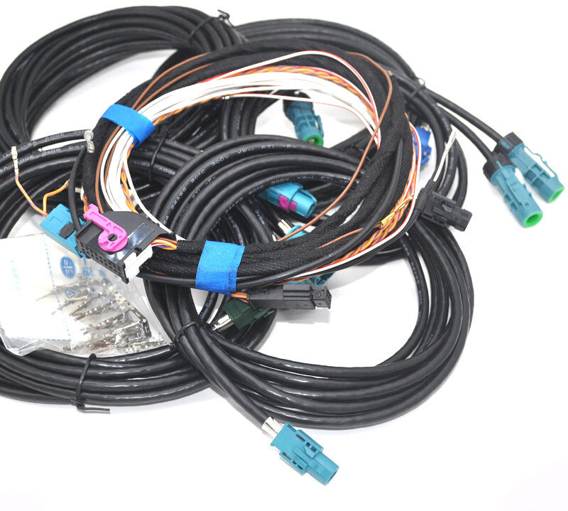 retrofit 360 surround Reverse Camera Cable wiring kit for VW mqb for tiguan for Golf CC