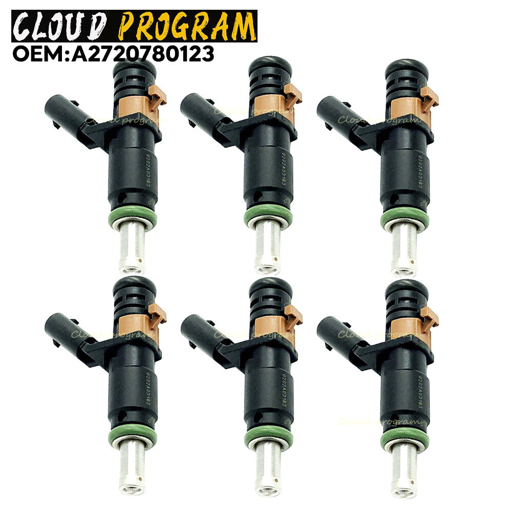 A2720780123 6PC Set Fuel Injectors for MERCEDES-BENZ CLK C209 350