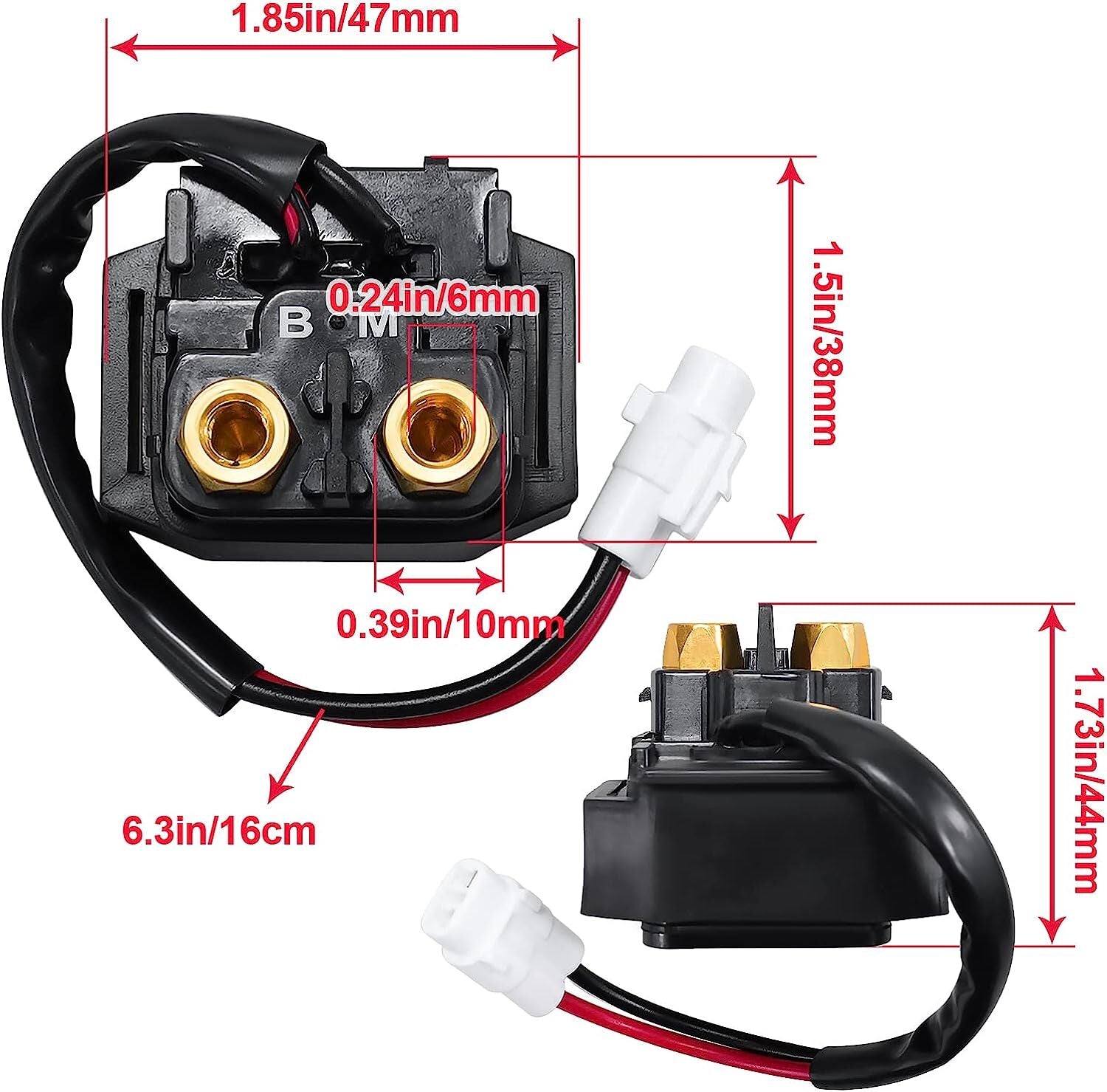 Starter Solenoid Relay for Yamaha Grizzly 600 YFM600 1999-2001 5GT-81940-11-00
