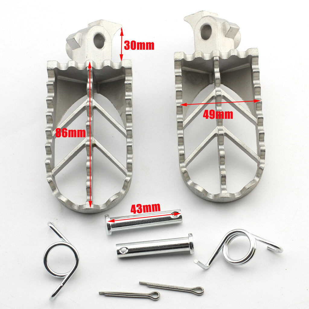 Motorcycle Footpegs Rest Pit Dirt Motor Bike Pitster Pro XR50 70 CRF50 CRF70 SSR