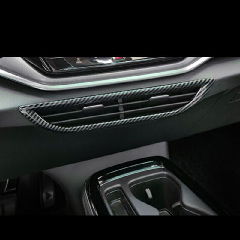 Carbon Fiber Center Air Outlet Vent Cover Trim decor for Volkswagen ID.4 2021-23