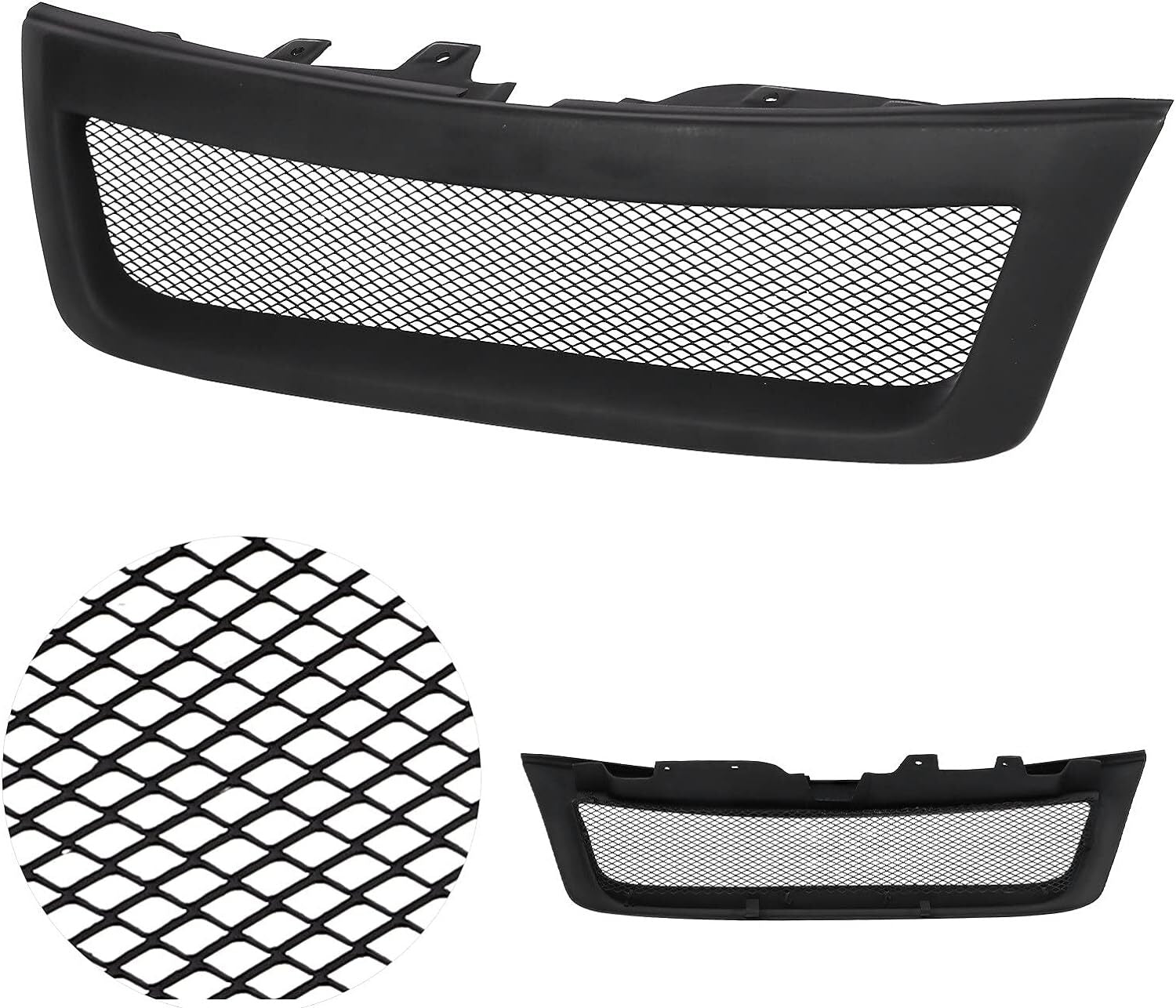 Matte Black Front Bumper Grille Grill Fiberglass For 2009-2013 for Subaru Forester