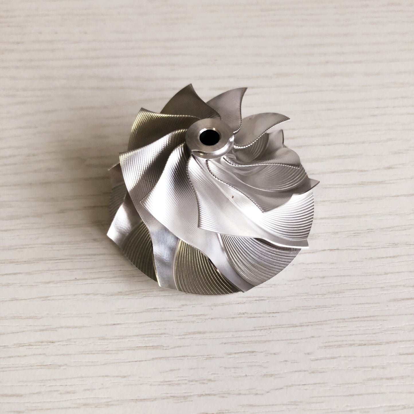 GT15-25 47.00/61.98 mm 9+0 Blade Point Milling Snake Billet Compressor Wheel