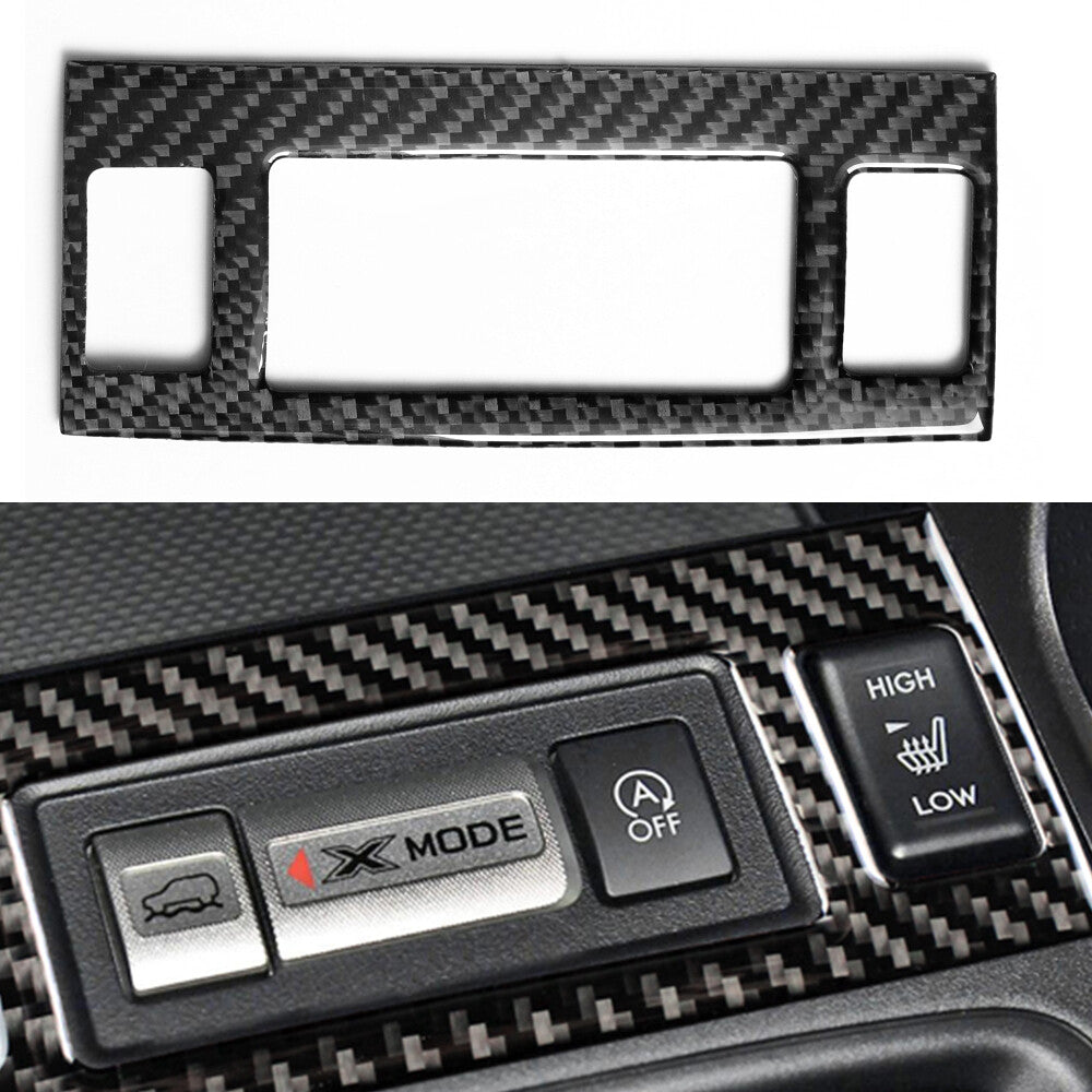 Carbon fiber sport mode switch panel trim for Subaru Forester 2013-18