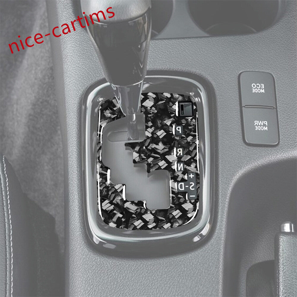 RHD Central Gear Shift Indicator Trim For Toyot@ Hilux Revo 2015-21Carbon Fiber