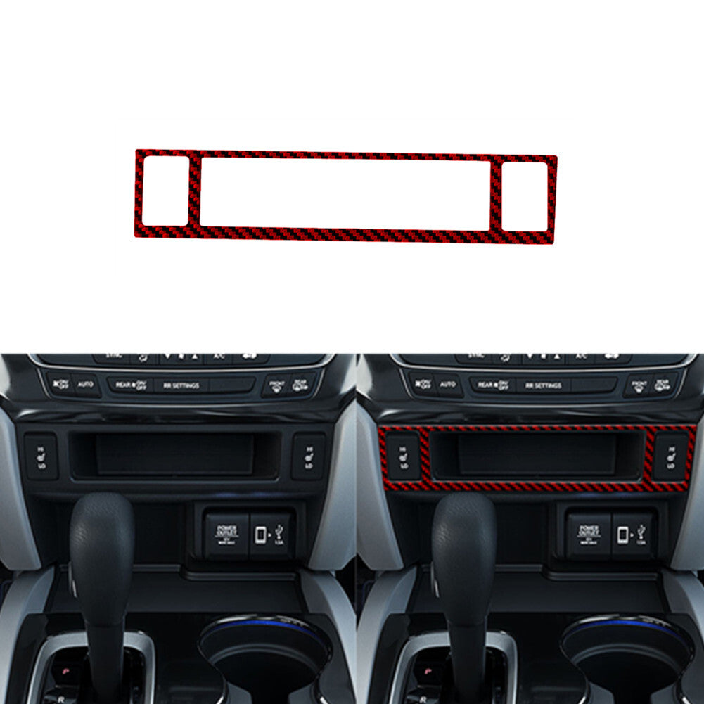 Red Carbon Fiber Heated Seats Button Trim for Honda Ridgeline 2017-2020 Type B
