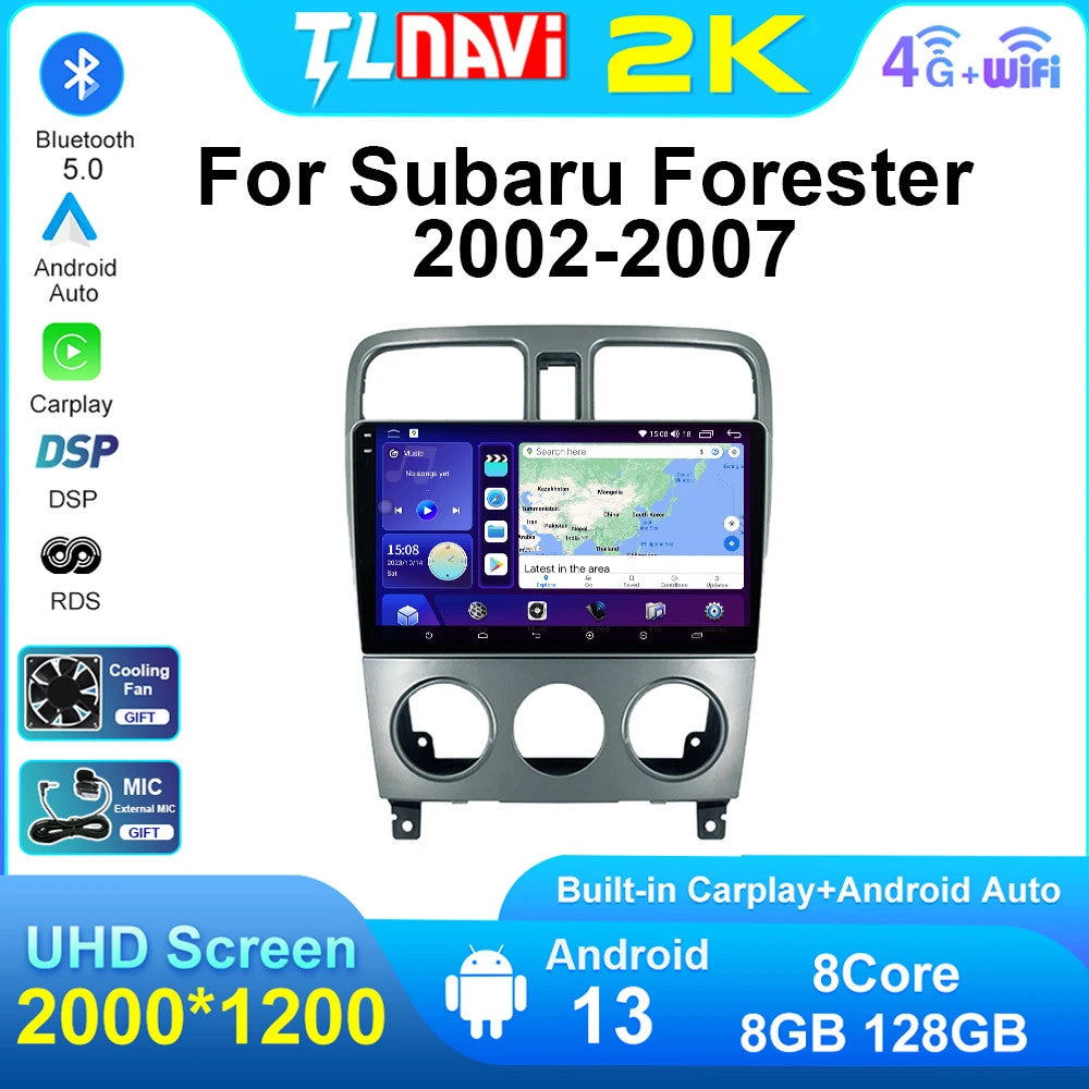 for Subaru for Forester 2002-2007 Android CarPlay Car Radio GPS Stereo Player Screen