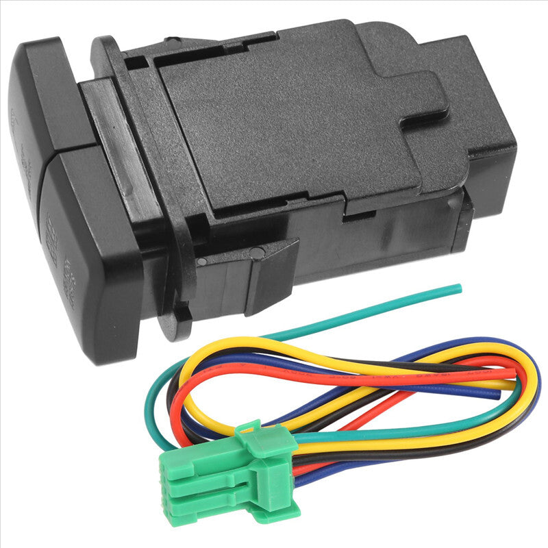 12V Car Dual LED Light Bar Blue/Green On-Off Push Switch Button For Landcruiser