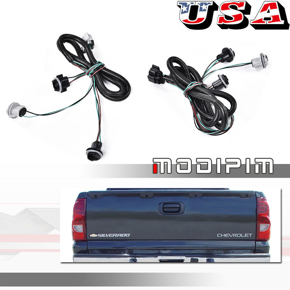 2003-2007 OE Replacement Taillight Wiring Harness Pair Kit for Chevrolet Silverado