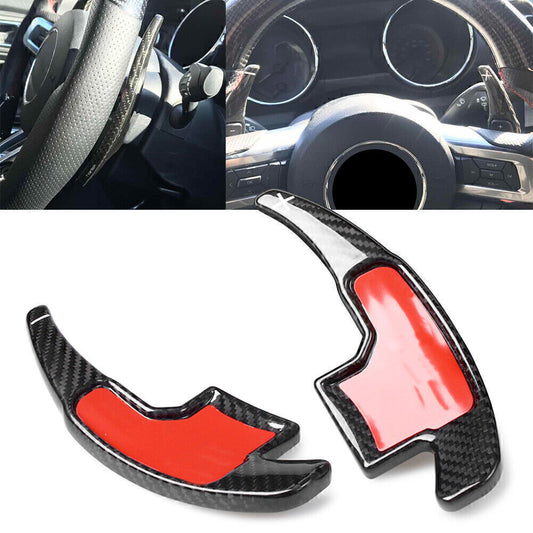 Steering Wheel Paddle Shifter Carbon Fiber for Ford for Mustang 2015-2017 2016