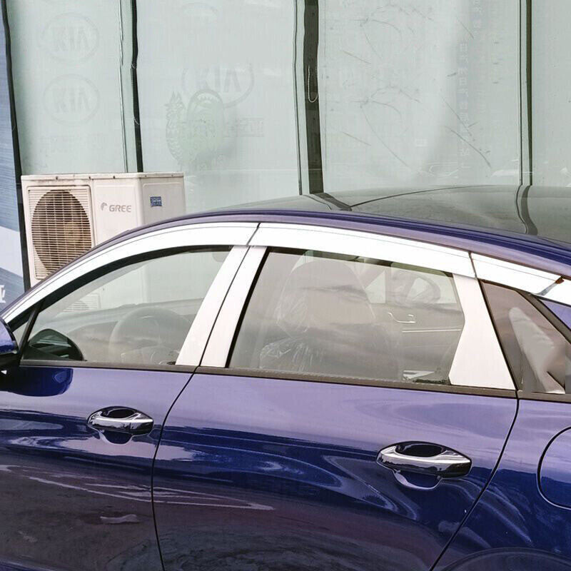 for Kia K5 2021-23 Chrome ABS Side Window Vent Visor Sun Rain Deflector Guard 6x