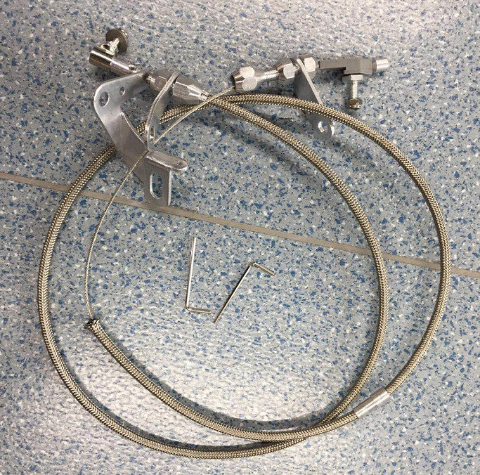 Stainless Braided Throttle Kickdown Cable Detent for Chrysler 727 for Dodge US