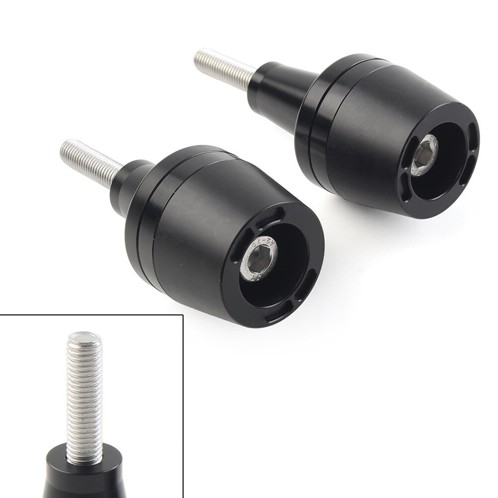 for Yamaha for Suzuki for Honda for Kawasaki Universal Frame Sliders Crash Protector Black2x