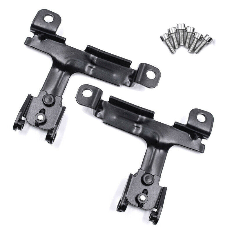 Pair Front Grille Mount Rally Light Bracket For 2014-up for Mini Cooper F55 F56 F57