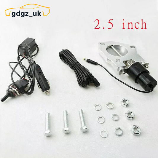 2.5 Electric Exhaust Valve Stainless Headers with Manual Control Switch