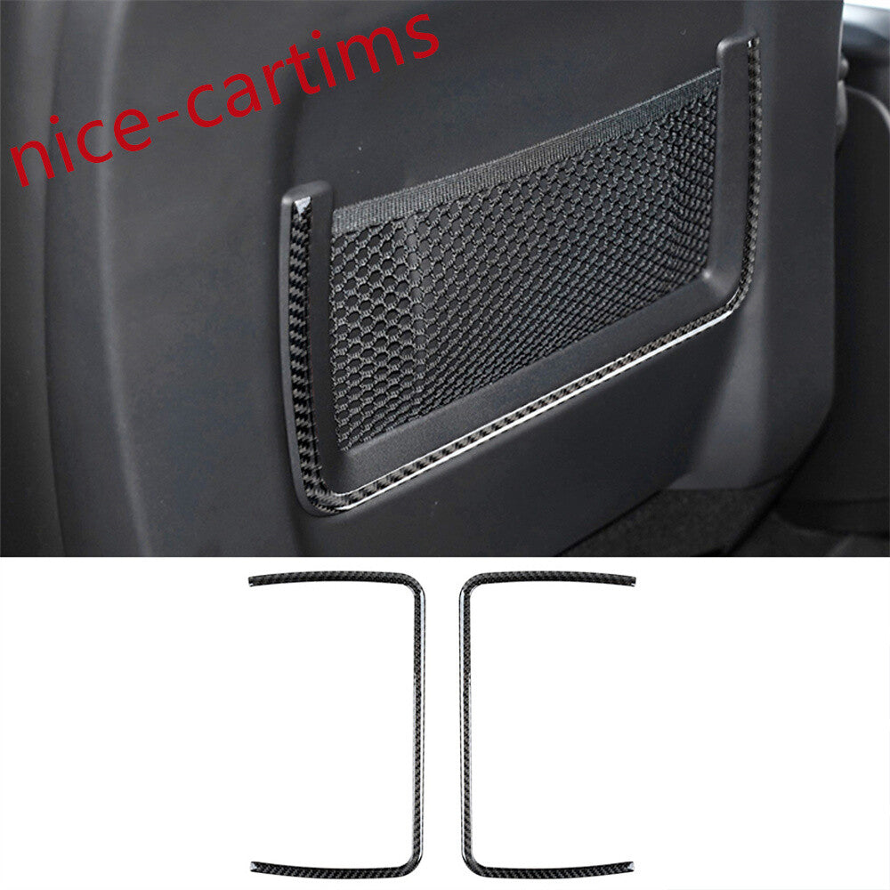 Carbon Fiber for Seat Storage Nesh Frame Decor Trim For LR for Range Rover Sport 2014-17