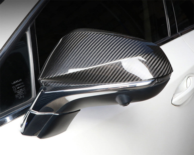 Carbon Fiber Side Rearview Mirror Cover Trim for Lexus NX250 350 450h 2022-2023