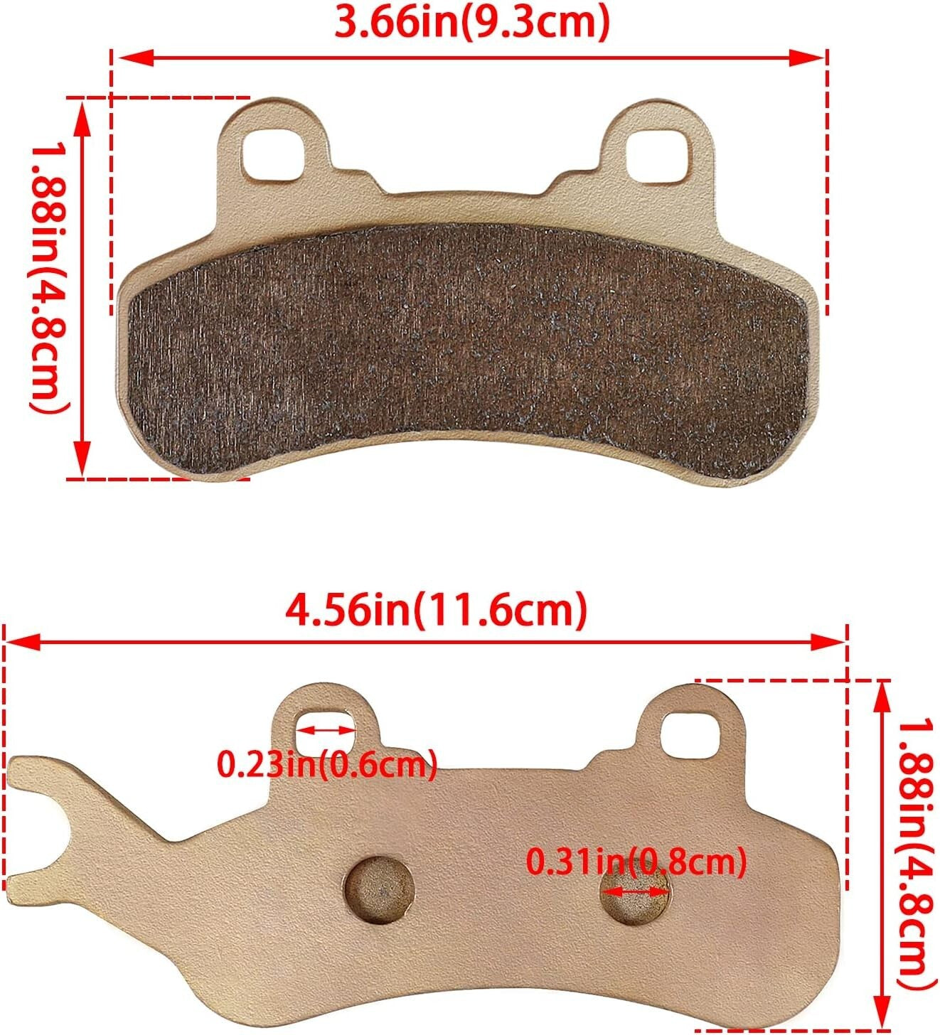 Brake Pads for Can-Am Maverick X3 4x4 XRS Max 4x4 DPS Max 4x4 XDS 2017-2020