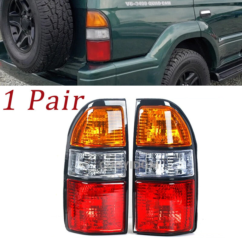 2PCS Rear Brake Lamp Tail Light for Toyota Prado FJ90 LC90 3400/2700 1998-2002