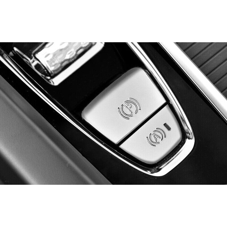 for Volvo S90 2017-2022 silver Console Gear Shift Box Button Switch Cover Trim