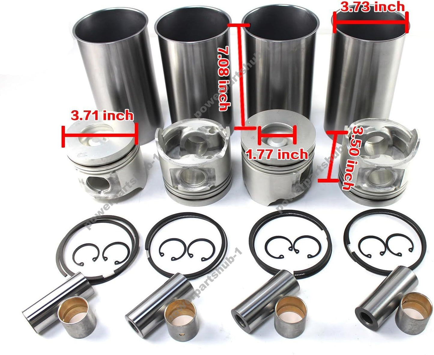 Overhaul Rebuild Kit with Valve Kit for Isuzu DMAX 4JK1 4JK1T Engine
