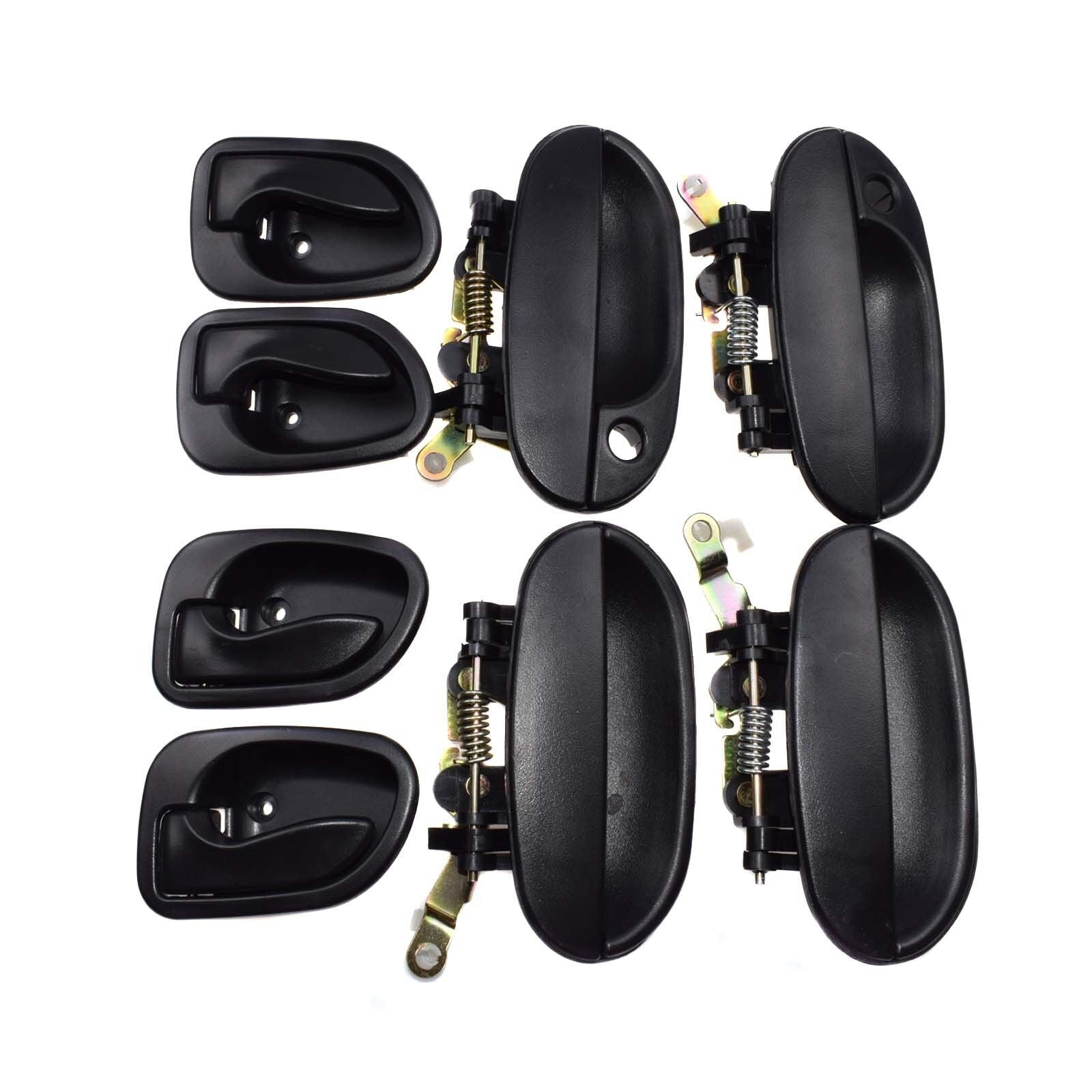 for Hyundai Accent 95-99 4x Outside + 4x Inside Door Handle Front Rear LH RH