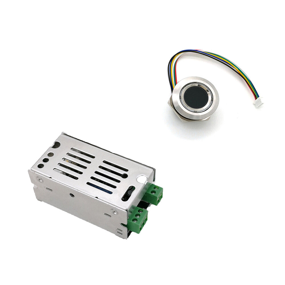 1x 12V LED Fingerprint Control Module Switch Start Lock For Car Door Ignition