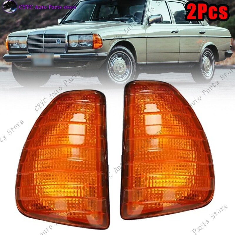 Yellow Front Turn Signal Corner Light Replace for Mercedes-Benz W123 1976-1984
