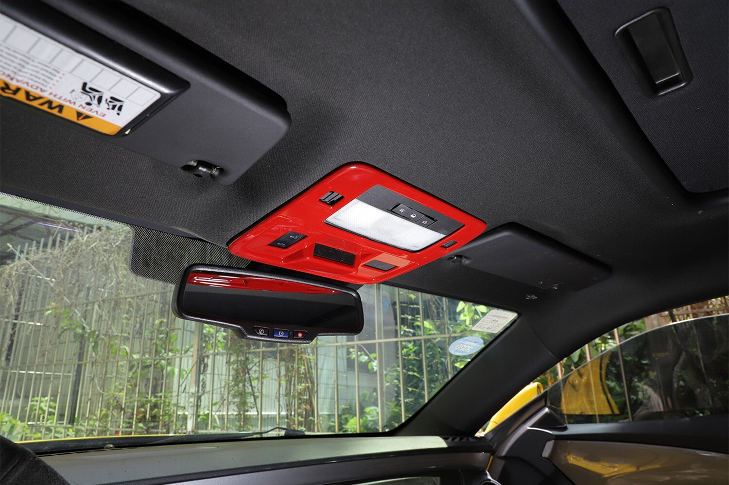 Roof Front Reading Light Panel Lamp Trim Frame for Chevrolet Camaro 2010-15 ABS