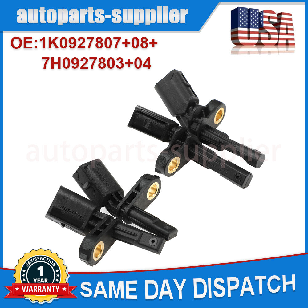 4. Front, rear, left, and right ABS wheel speed sensors suitable for Audi and for Volkswagen .