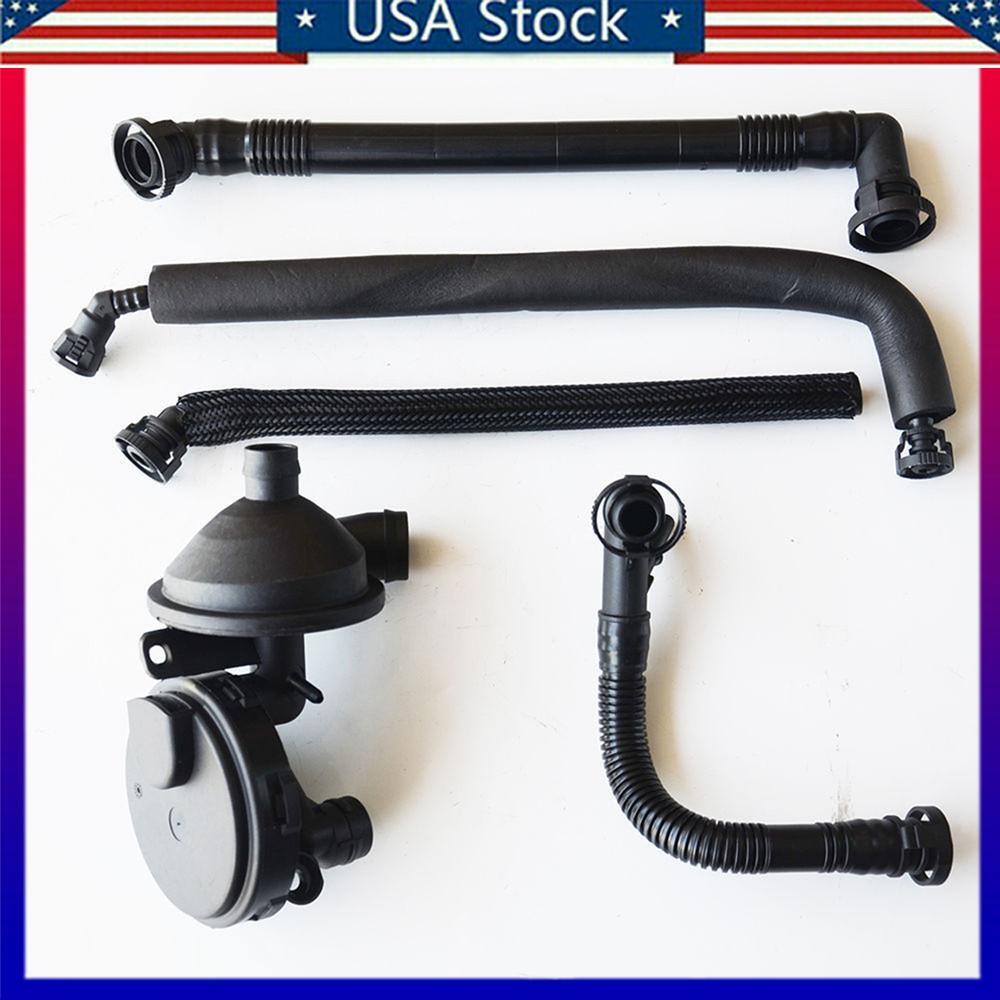 PCV Crankcase Vent Valve  Breather Hose Set for BMW E46/E39/M52/M54