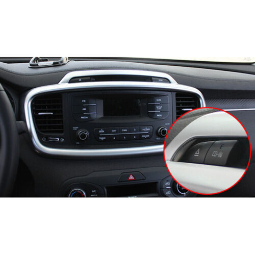 for Kia Sorento 2016-2020 Silver ABS Central Console Navigation Gps Frame Trim