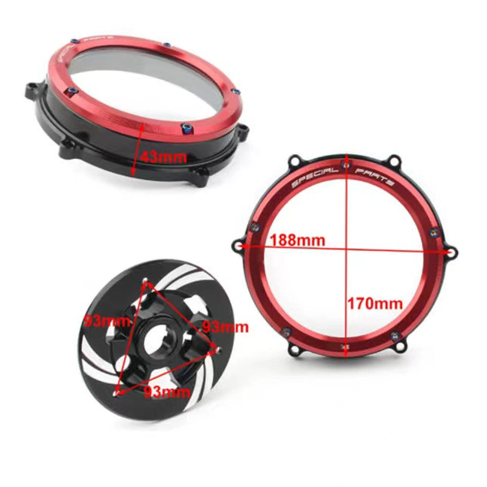 CNC Racing Clear Clutch Cover  Spring Retainer for Ducati Panigale Speciale 4S