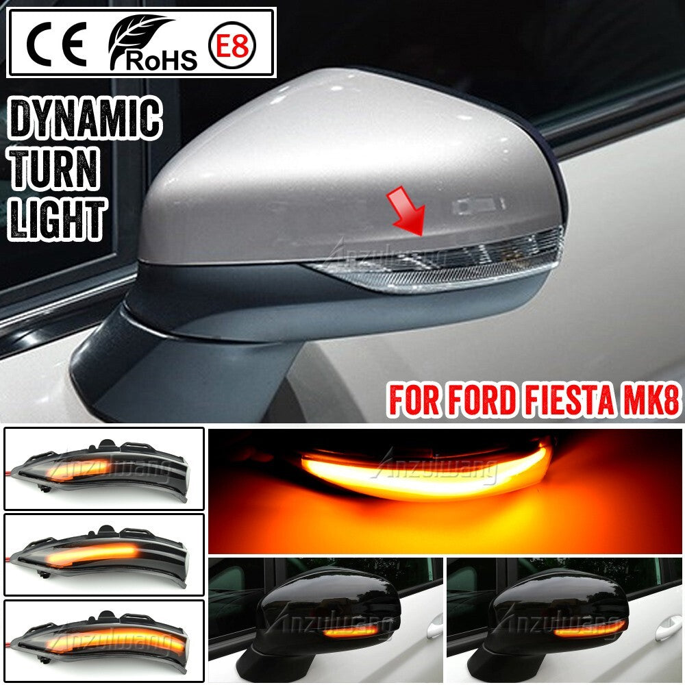Dynamic Side Turn Signal Light for Ford Focus Mk4 FIESTA MK8 19+