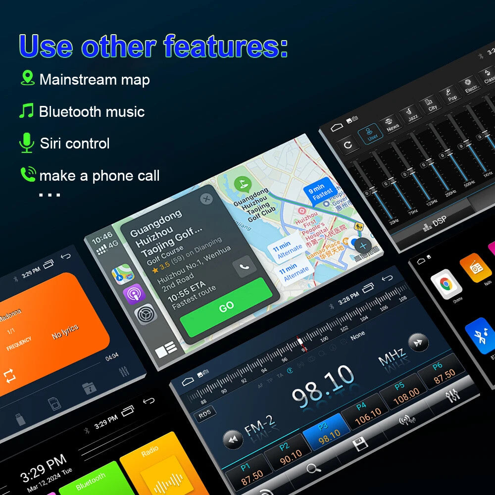 for FIAT TIPO EGEA Android Auto Car Radio GPS Navi Video Player DSP System 15-17