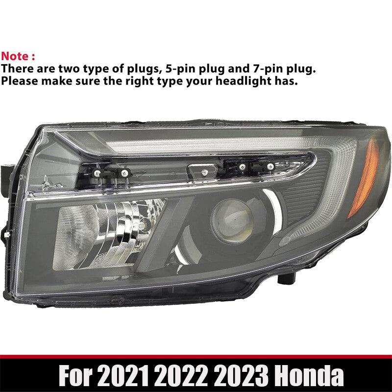 Headlight with 7-pin connector for 2021-2023 for Honda Ridgeline driver left side HO2502207