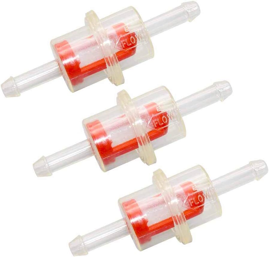 3x Inline Fuel Filter for Arctic Cat Ski-Doo See-Through 0109-579 0510-335 3/16