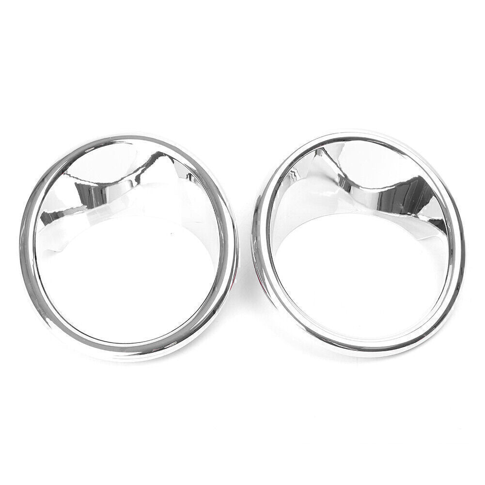 2pcs Chrome Plated Front Fog Light Lamp Cover Trim for BMW X5 F15 2014-2018