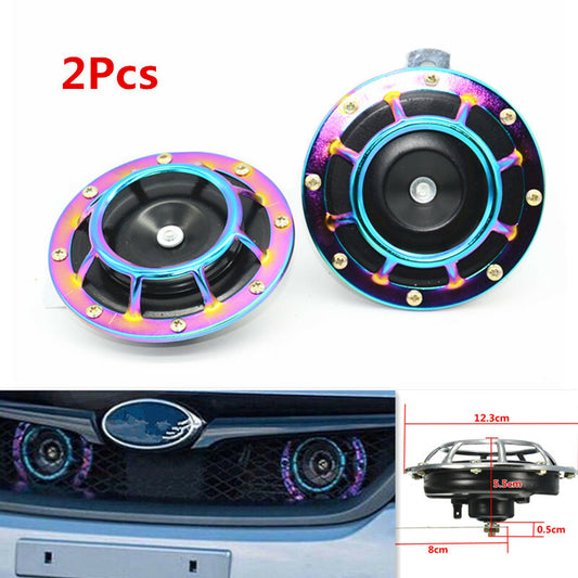 Car High Qulity 2Pcs 12v 110DB Super Loud Compact Electric Blast Tone Air Horn