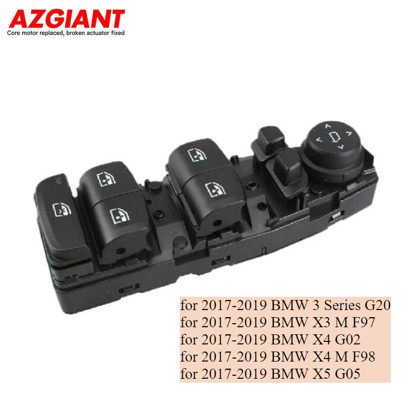 Front Left Driver Side Window Switch for BMW 3 Series / X3 / X4 / X5 2017-2019