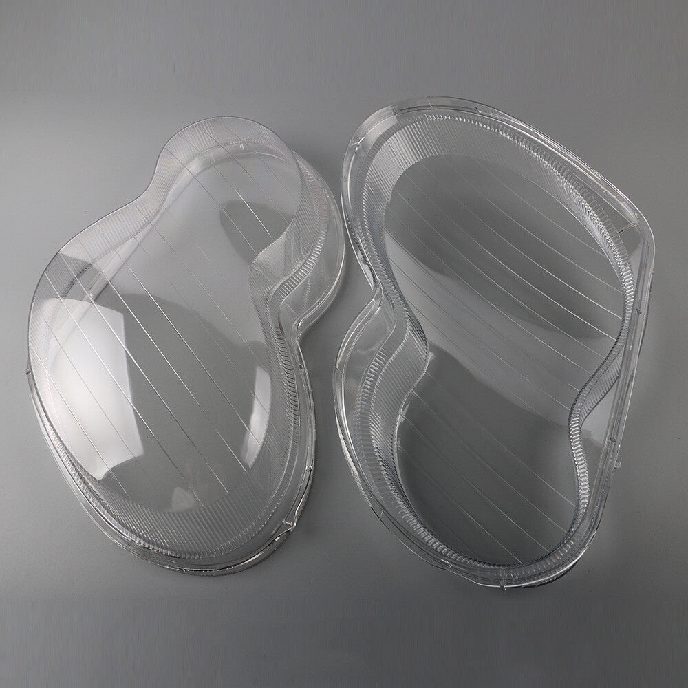 Fits For 01-07 W203 C-Class 2Pcs Front Left Right Side Headlight Cover Lens